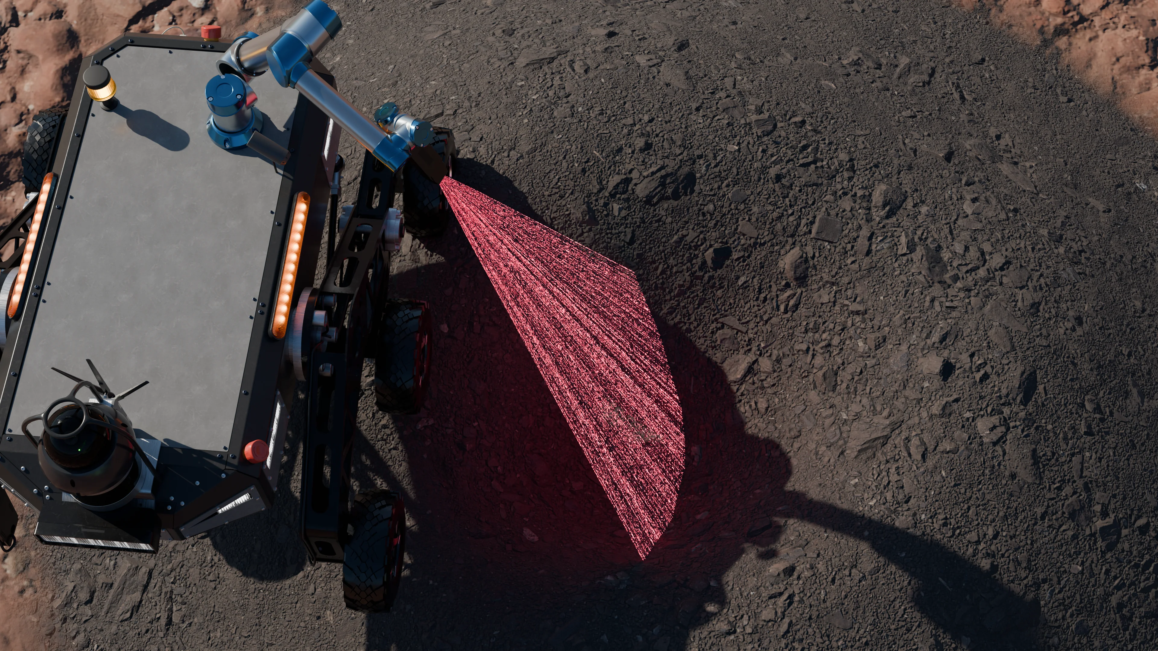 AutoJoe Robot Performing Blast Hole Inspection