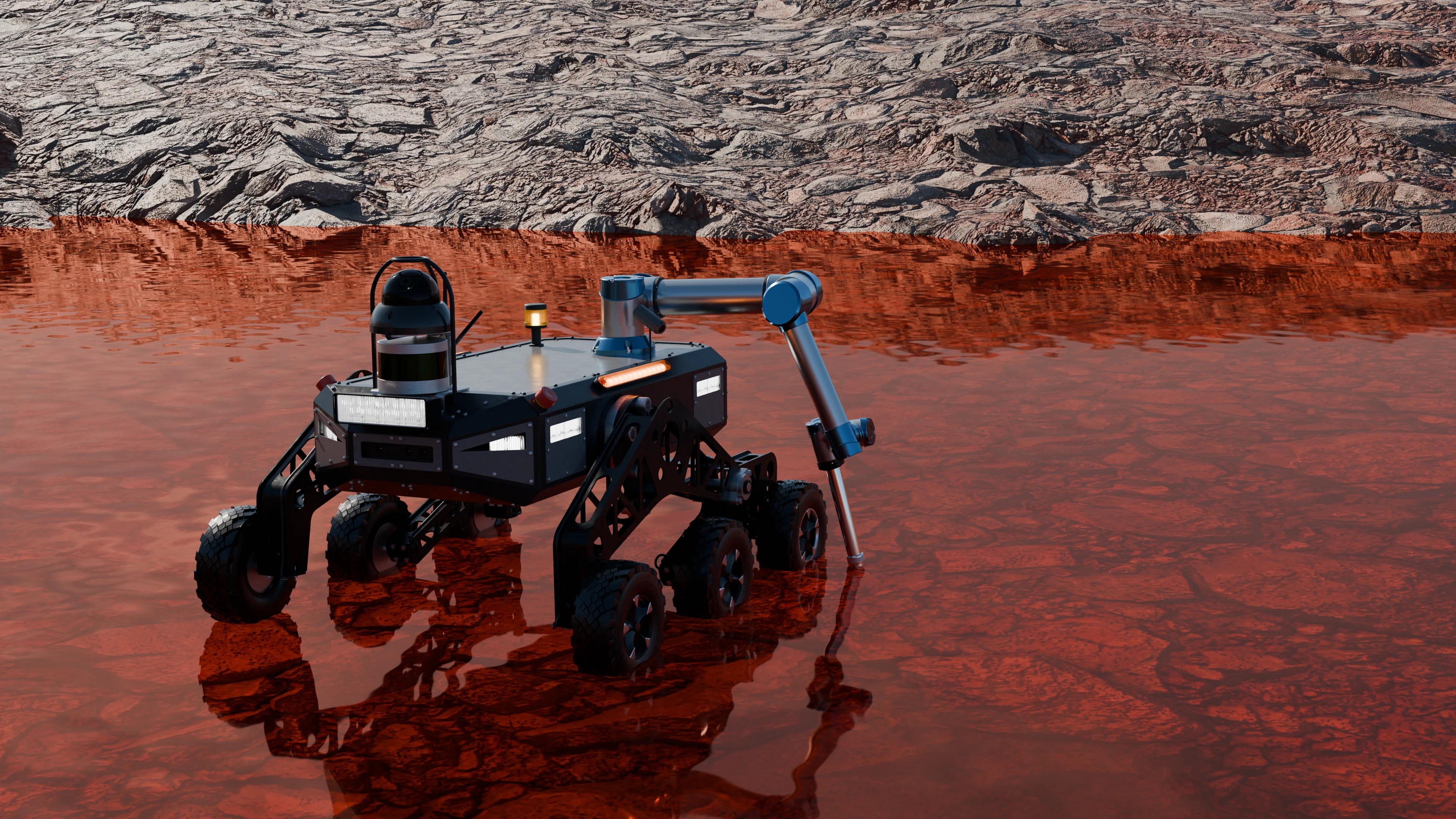 AutoJoe Robot Monitoring Water and Air Quality